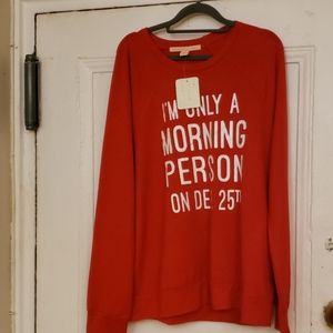 Rebellious One Red Long Sleeve Blouse Size XL